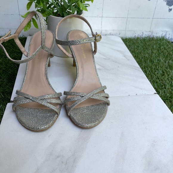 Stuart Weitzman Starla Metallic sandals size 5.5 - Picture 9 of 13
